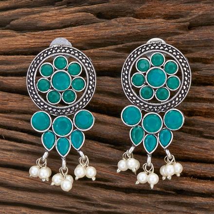 Classic Earring With Oxidised Plating