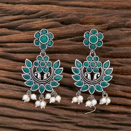 Chand Earring With Oxidised Plating