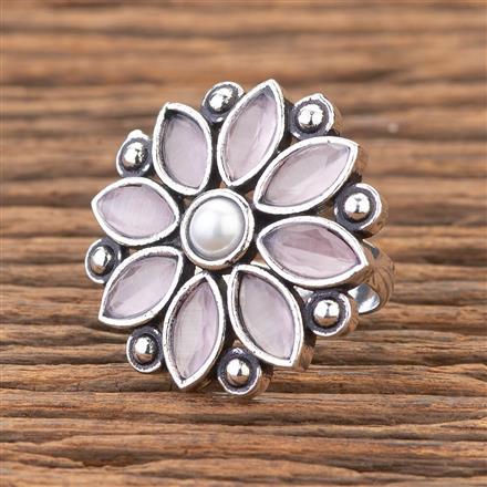 Adjustable Ring With Oxidised Plating