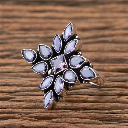 Adjustable Ring With Oxidised Plating