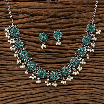 Classic Necklace With Oxidised Plating