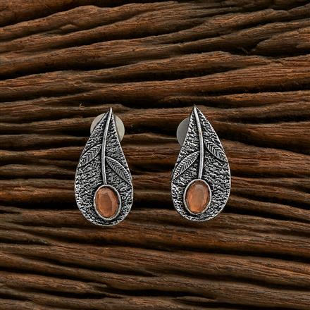 Delicate Earring With Oxidised Plating