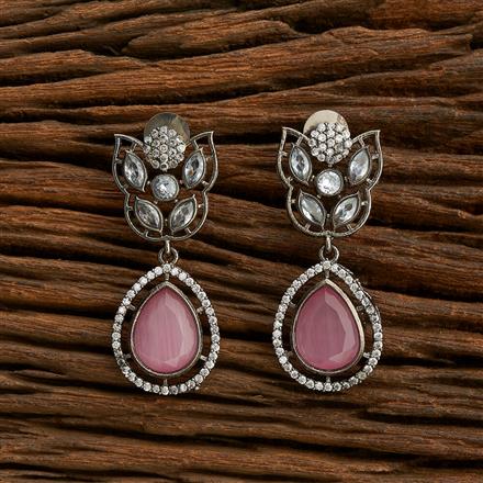 Classic Earring With Oxidised Plating