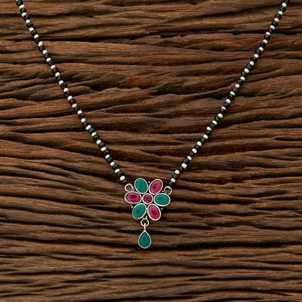 Classic Mangalsutra With Oxidised Plating