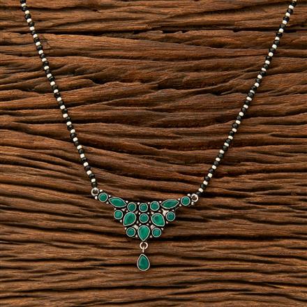 Classic Mangalsutra With Oxidised Plating