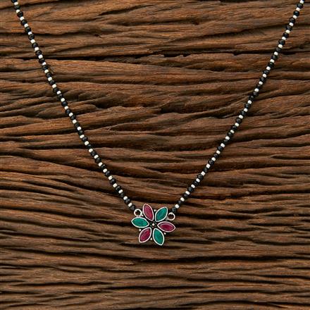 Delicate Mangalsutra With Oxidised Plating