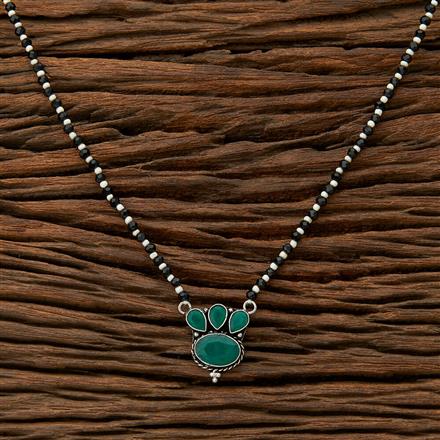 Delicate Mangalsutra With Oxidised Plating