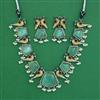Oxidised Birds Necklace With 2 Tone Plating
