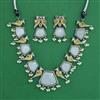 Oxidised Birds Necklace With 2 Tone Plating
