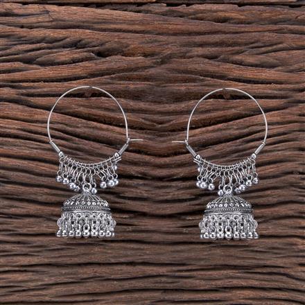 Jhumki With Oxidised Plating