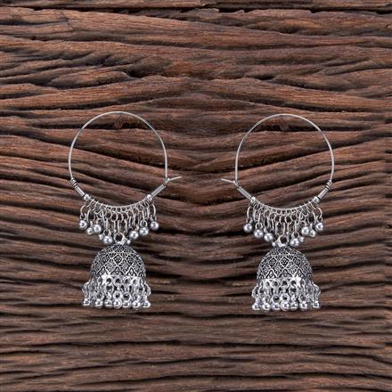 Jhumki With Oxidised Plating