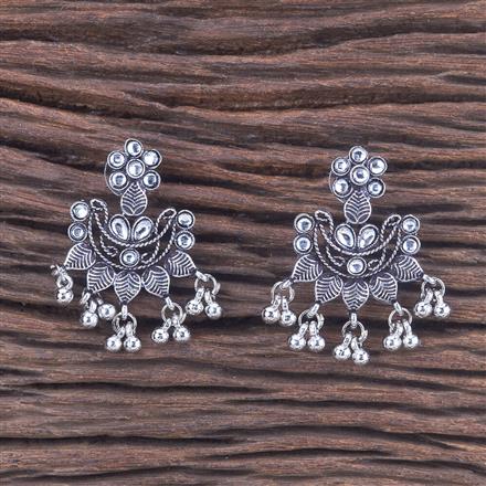 Classic Earring With Oxidised Plating