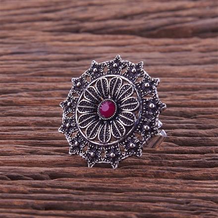 Adjustable Ring With Oxidised Plating