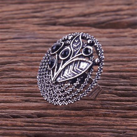 Adjustable Ring With Oxidised Plating