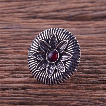 Adjustable Ring With Oxidised Plating