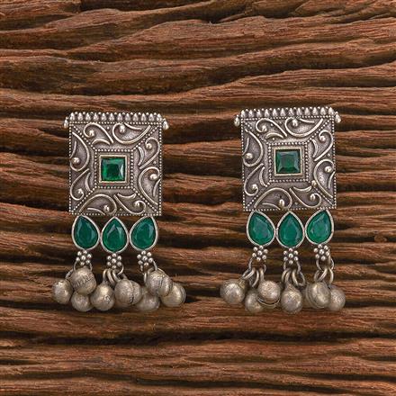 Classic Earring With Oxidised Plating