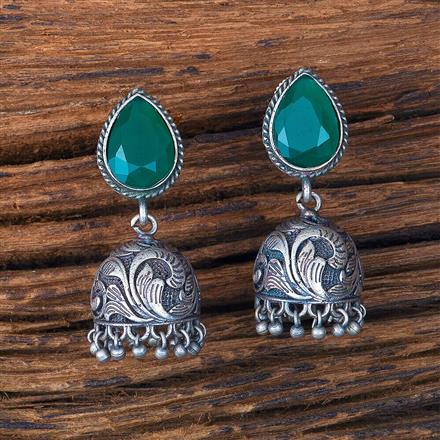 Jhumki With Oxidised Plating
