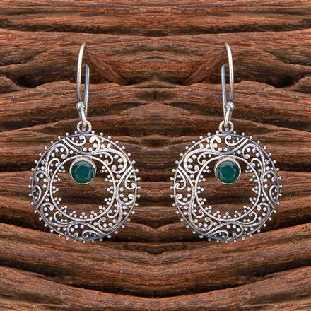 Hoops Earring With Oxidised Plating