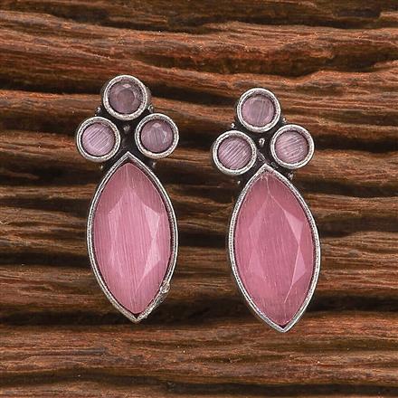 Classic Earring With Oxidised Plating