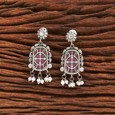 Classic Earring With Oxidised Plating