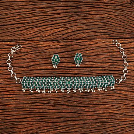 Classic Necklace With Oxidised Plating