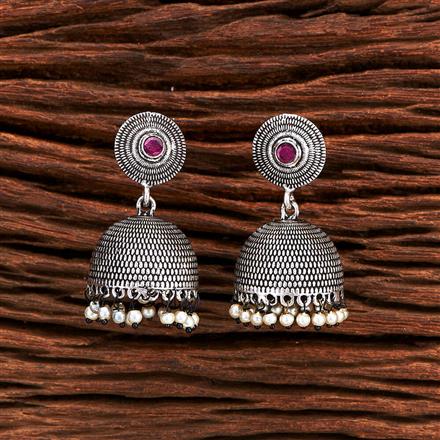 Jhumki With Oxidised Plating
