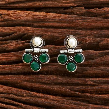 Classic Earring With Oxidised Plating