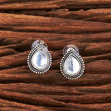 Classic Earring With Oxidised Plating