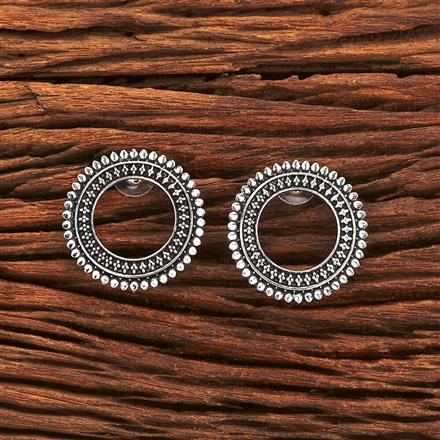 Classic Earring With Oxidised Plating