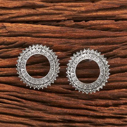 Classic Earring With Oxidised Plating