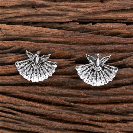 Classic Earring With Oxidised Plating