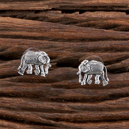 Classic Earring With Oxidised Plating