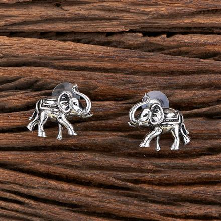 Classic Earring With Oxidised Plating