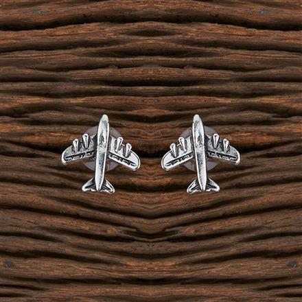 Classic Earring With Oxidised Plating