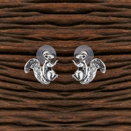 Classic Earring With Oxidised Plating