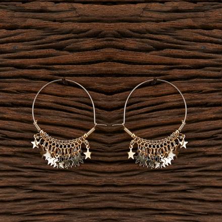 Oxidised Classic Bali With Gold Plating