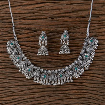 Delicate Necklace With Oxidised Plating