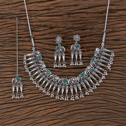 Trendy Necklace With Oxidised Plating