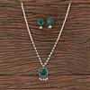 Classic Pendant Set With Oxidised Plating