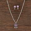 Classic Pendant Set With Oxidised Plating