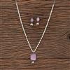 Pearl Pendant Set With Oxidised Plating