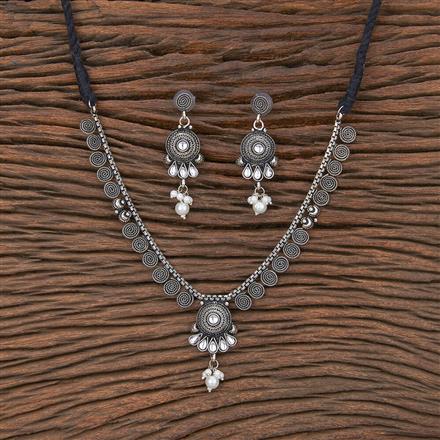Delicate Necklace With Oxidised Plating