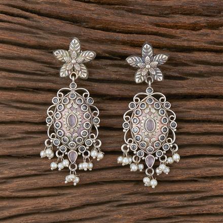 Classic Earring With Oxidised Plating