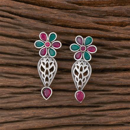 Classic Earring With Oxidised Plating