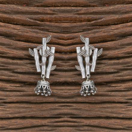 Delicate Earring With Oxidised Plating