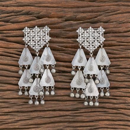 Delicate Earring With Oxidised Plating