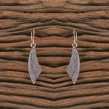 Oxidised Hoops With Rose Gold Plating