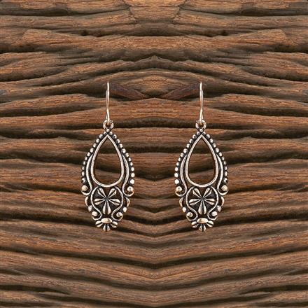 Oxidised Hoops With Rose Gold Plating