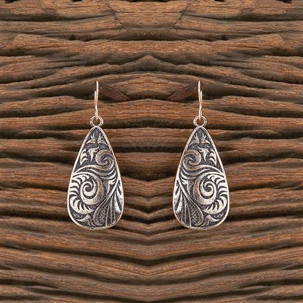 Oxidised Hoops With Rose Gold Plating