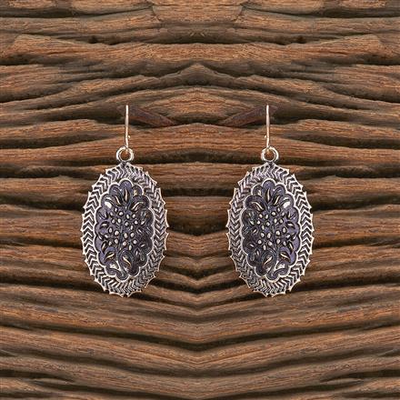 Oxidised Hoops With Rose Gold Plating